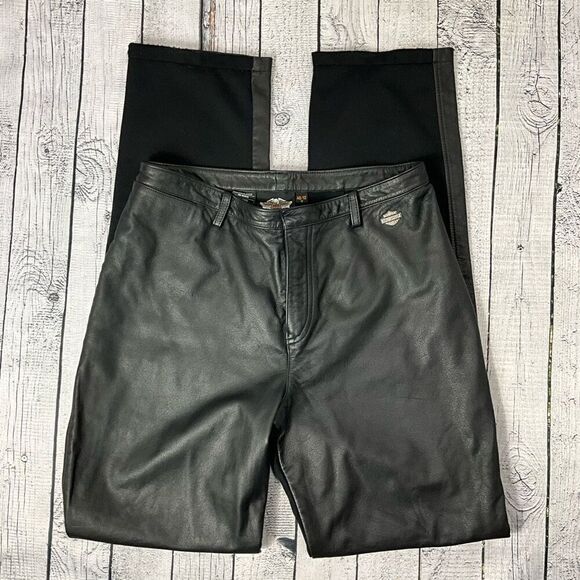 HARLEY-DAVIDSON Leather Pants - Picture 1 of 5